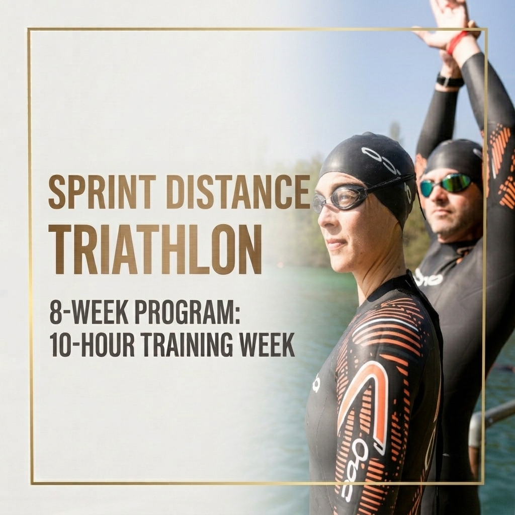 Sprint Distance Triathlon 8-Week Program: 10-Hour Training Week