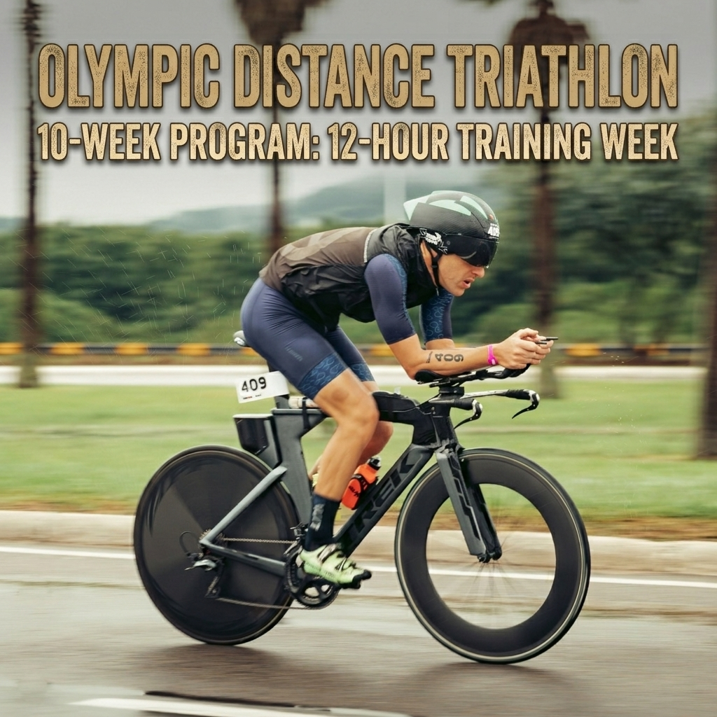 Olympic Distance Triathlon 10-Week Program: 12-Hour Training Week
