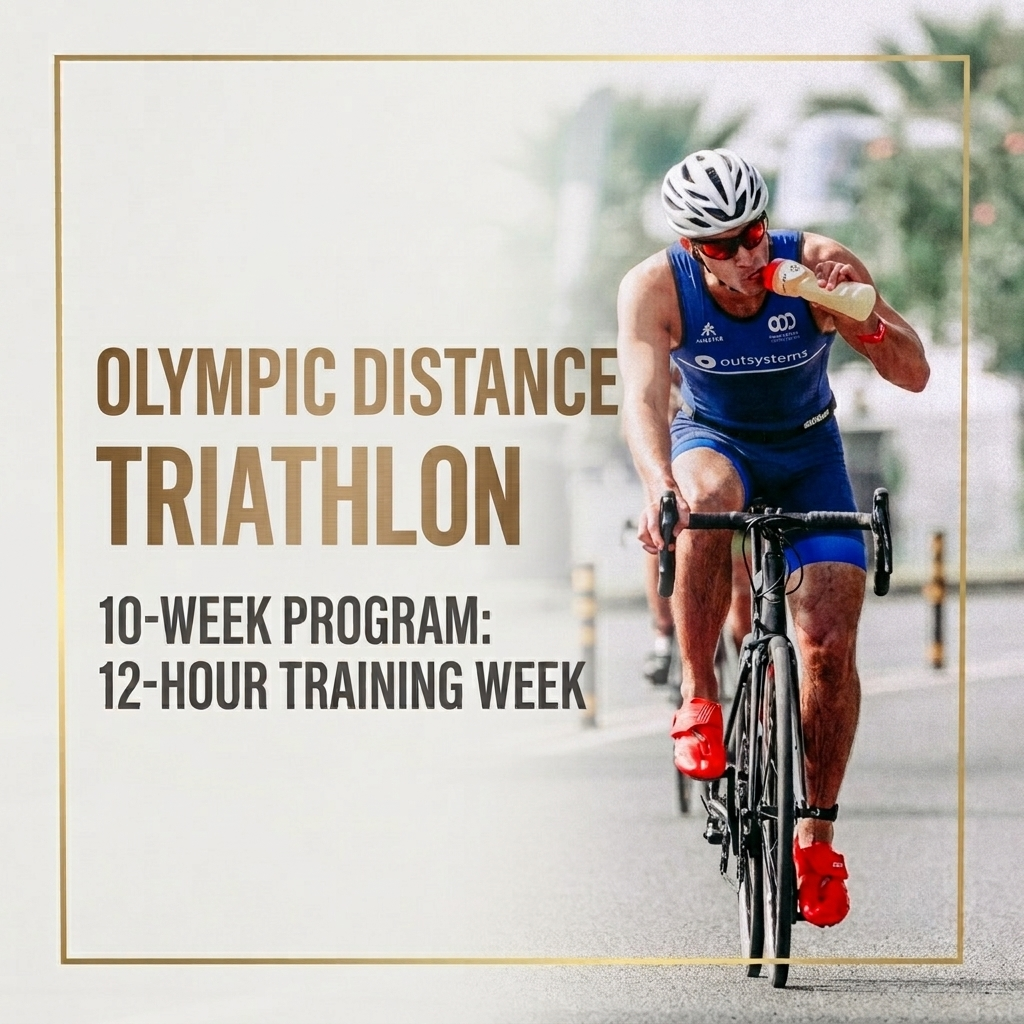 Olympic Distance Triathlon 10-Week Program: 12-Hour Training Week